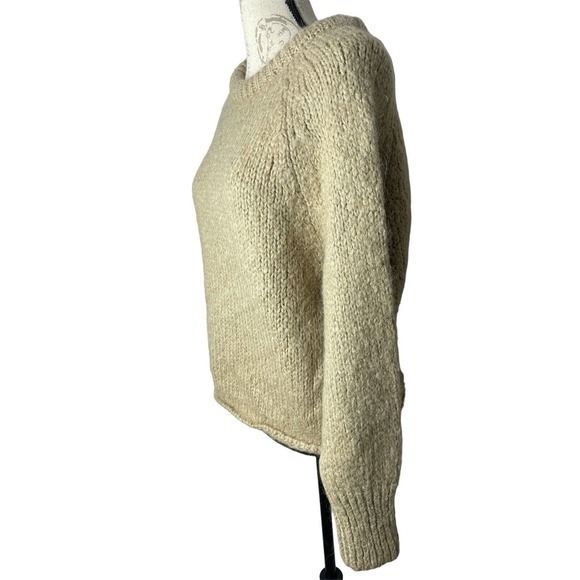 Zara Knit Brown Sweater Blended Fabric Size Small - Picture 4 of 6